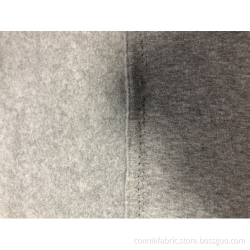100%Polyester Spun Single Side Brush Knitted Fabric